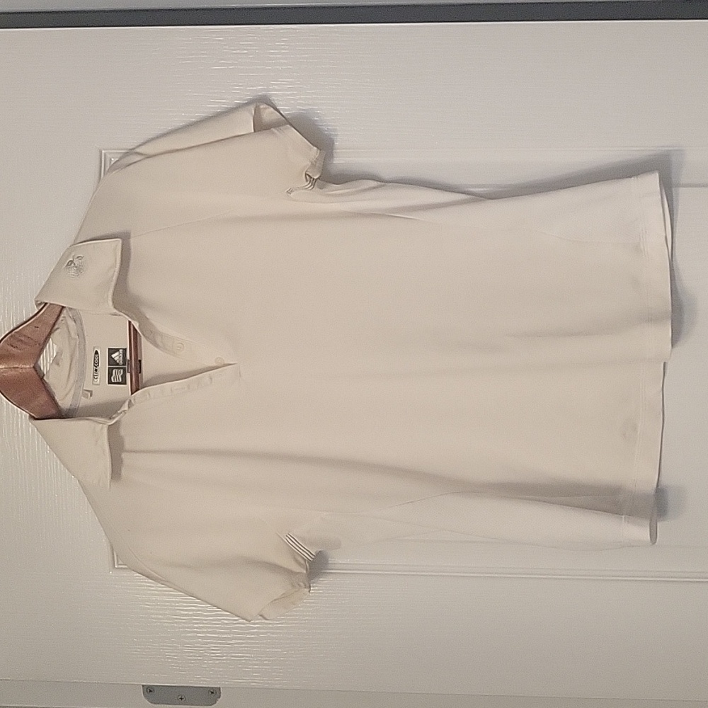 Adidas Golf Shirt  - size M - white - clima cool - GUC - K